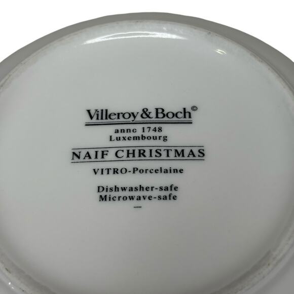 Villeroy & Boch Naif Christmas Bowl Gérard Laplau Winter Village Scene 5” - Picture 5 of 7